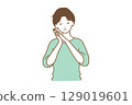 閉著眼睛的男人 129019601
