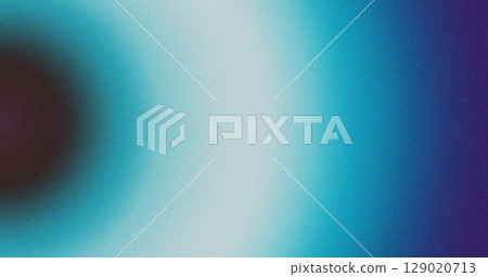Abstract grainy gradient with blue and black circular light effect. Digital noise texture for modern background and design Abstract grainy gradient with blue and black circular light effect. Digital noise texture for modern background and design 129020713