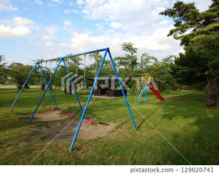 Swing in the park 129020741