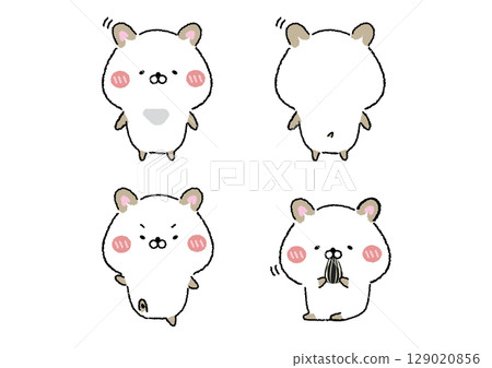 可愛輕鬆的白雪公主倉鼠插畫集 129020856