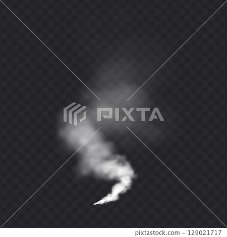 Smoke cloud isolated in transparent background. White realistic steam Smoke cloud isolated in transparent background. White realistic steam 129021717
