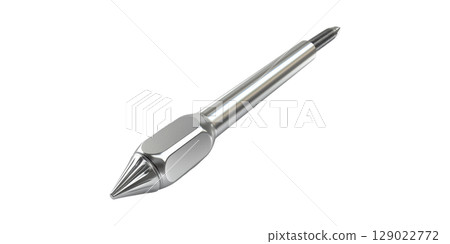 Precision Metal Center Drill Bit For Machining And Drilling Applications Isolated On Transparent Background Precision Metal Center Drill Bit For Machining And Drilling Applications Isolated On Transparent Background 129022772