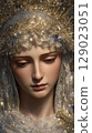 image of virgin mary in pastel colors 129023051