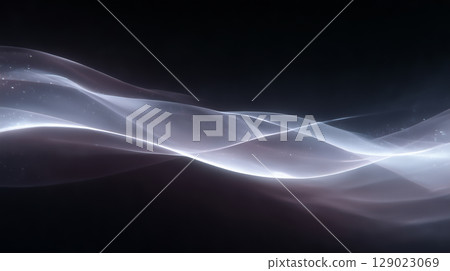 background dark neon floral lines 129023069