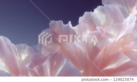 background dark neon floral lines 129023074