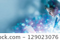 Cosmetics and medical wallpaper, light abstract 129023076