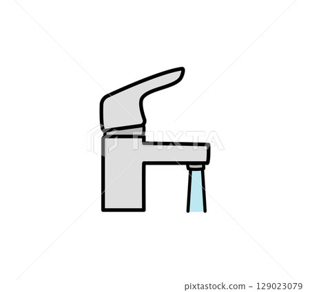 Simple waterworks illustration 129023079