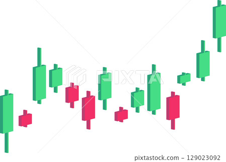 Stock market illustration in isometric, illustration suitable for business and finance 129023092