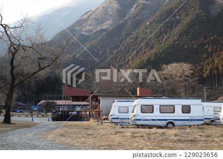Landscape of campground Landscape of campground 129023656