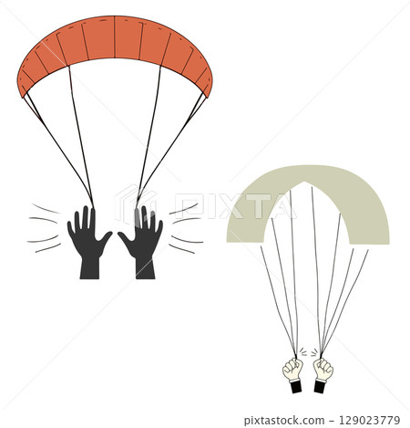 Parachuting Illustration 129023779