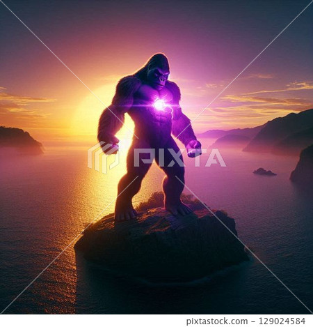 巨型大猩猩插圖 129024584