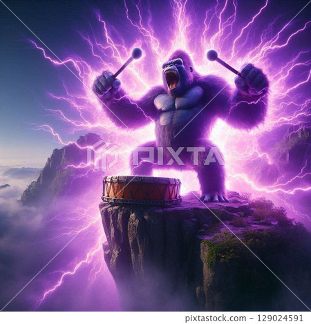 巨型大猩猩插圖 129024591