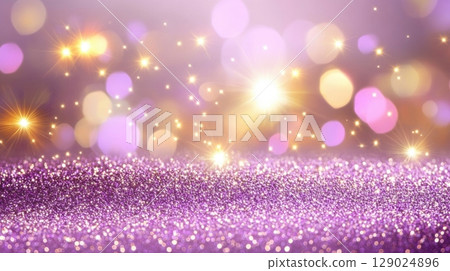 sparkling purple glitter background with lights 129024896