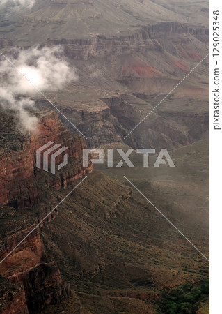 Cloudy Day At The Grand Canyon Arizona Cloudy Day At The Grand Canyon Arizona 129025348