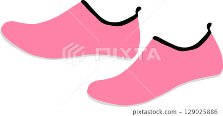 水鞋圖案插圖 129025886