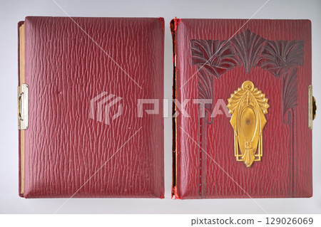 Vintage Art Deco Photobook cover and backcover Vintage Art Deco Photobook cover and backcover 129026069