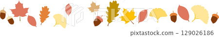 下落的葉子的例證在秋天 下落的葉子的例證在秋天 129026186