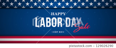 Happy Labor Day sale banner Happy Labor Day sale banner 129026290
