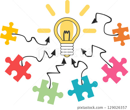 Illustrations that spark ideas 129026357