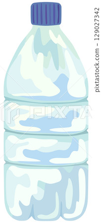 Plastic bottle illustration vector material 129027342