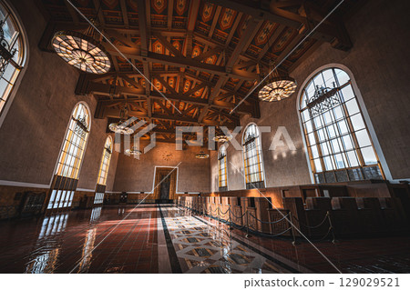 Union Station, downtown Los Angeles, USA 129029521