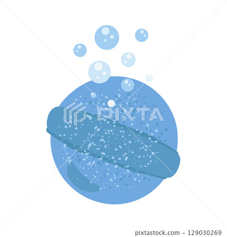 Bath bomb illustration 129030269