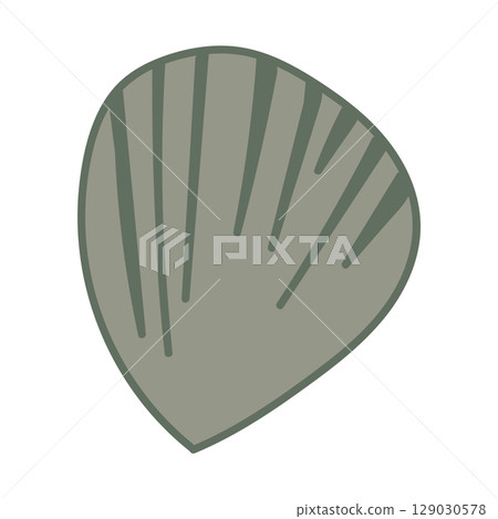 Vector illustration of a single colored sea shell on white background. Elegant drawing for coastal graphic compositions. Vector illustration of a single colored sea shell on white background. Elegant drawing for coastal graphic compositions. 129030578