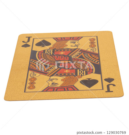 card gambling ten spades gold 129030769