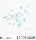 Triangle and rectangular square shapes with dots and lines. Vector background 129030886
