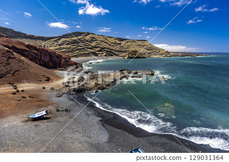 El golfo beach lanzarote island El golfo beach lanzarote island 129031364