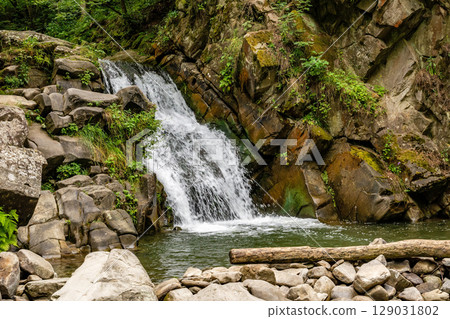 Waterfall Zaskalnik in Szczawnica (Poland) Waterfall Zaskalnik in Szczawnica (Poland) 129031802