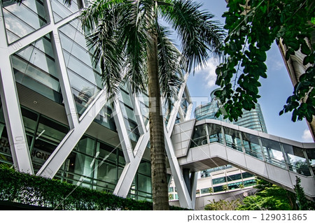 Scenery with a building Scenery with a building 129031865