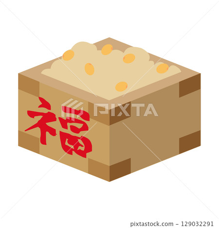 節分撒豆插畫 節分撒豆插畫 129032291