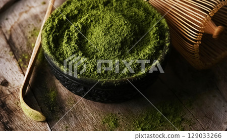 Matcha green tea powder Matcha green tea powder 129033266