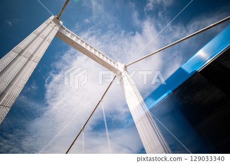 White Elisabeth Bridge In Budapest White Elisabeth Bridge In Budapest 129033340
