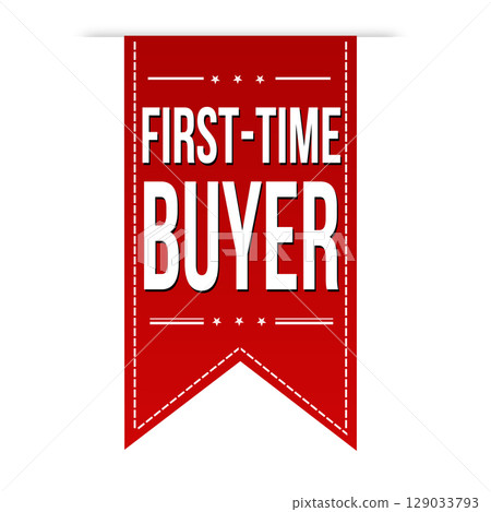 First-time buyer banner design 129033793