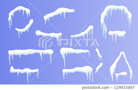 Winter Wonderland Banners Shapes for Your Ads 129033897