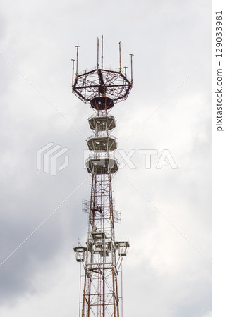 Areal shot of the TV tower 129033981