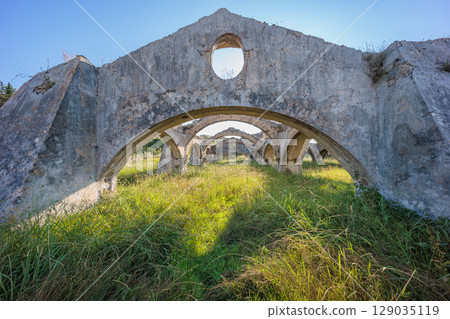 Ruins of the Old Venetian Dockyard, Gouvia, Corfu, Greece 129035119