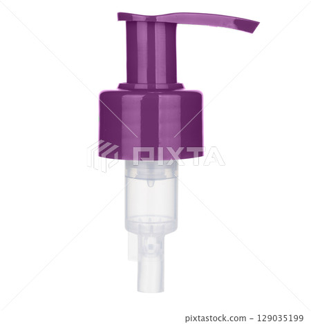 Purple Dispenser Pump for Cosmetic Bottle 129035199