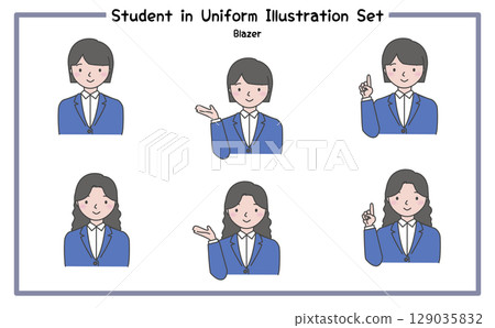 學生製服插圖集1-4（夾克） 129035832