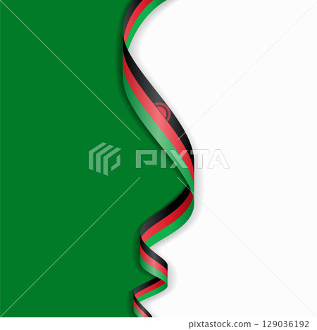 Malawian flag wavy abstract background. Vector illustration. Malawian flag wavy abstract background. Vector illustration. 129036192