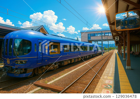 Limited Express Hashidate stopped at Amanohashidate Station TANGO NO UMI 129036478