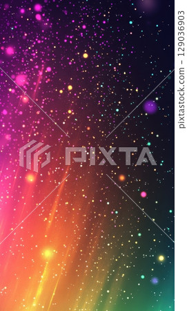 Vibrant light particles shine 129036903