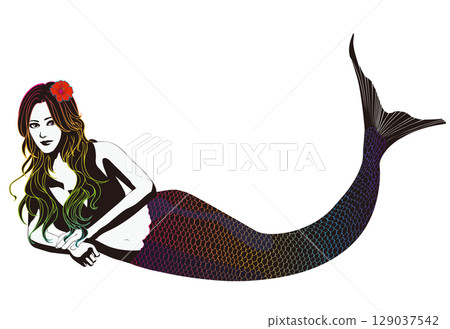 美人魚 人魚 女生 129037542