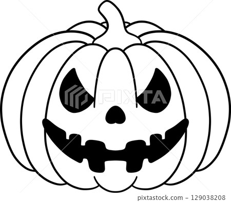 halloween balloon with jack o lantern face in cute black and white line art, great for kids coloring halloween balloon with jack o lantern face in cute black and white line art, great for kids coloring 129038208