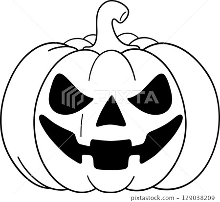 halloween balloon with jack o lantern face in cute black and white line art, great for kids coloring halloween balloon with jack o lantern face in cute black and white line art, great for kids coloring 129038209