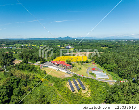 青森縣體驗交流設施「山岳學校」夏季風景鳥瞰圖 129038619