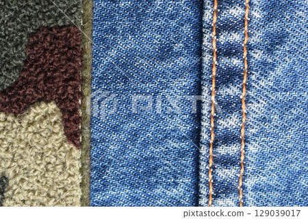 blue denim texture background, jean fashion style 129039017