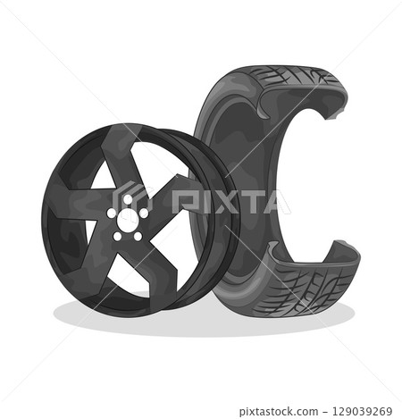 Illustration of Tire  129039269